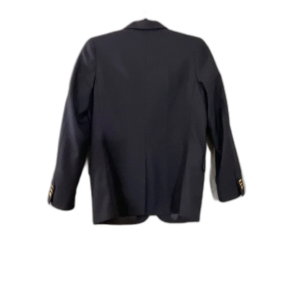 Kitestrings Navy Blue Blazer Suit Jacket Sports Coat Wool Blend Boy's Size 12